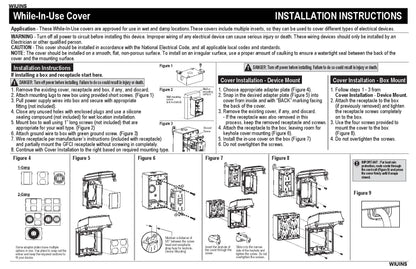 Sigma Engineered Solutions 16801 Non-Metallic Weatherproof Outdoor Electrical Outlet Kit w/Extra Duty Cover, Box and 15 Amp GFCI Receptacle, in-USE, Clear/Gray, 1 Gang, Lockable with Patented Hinge Sigma Engineered Solutions