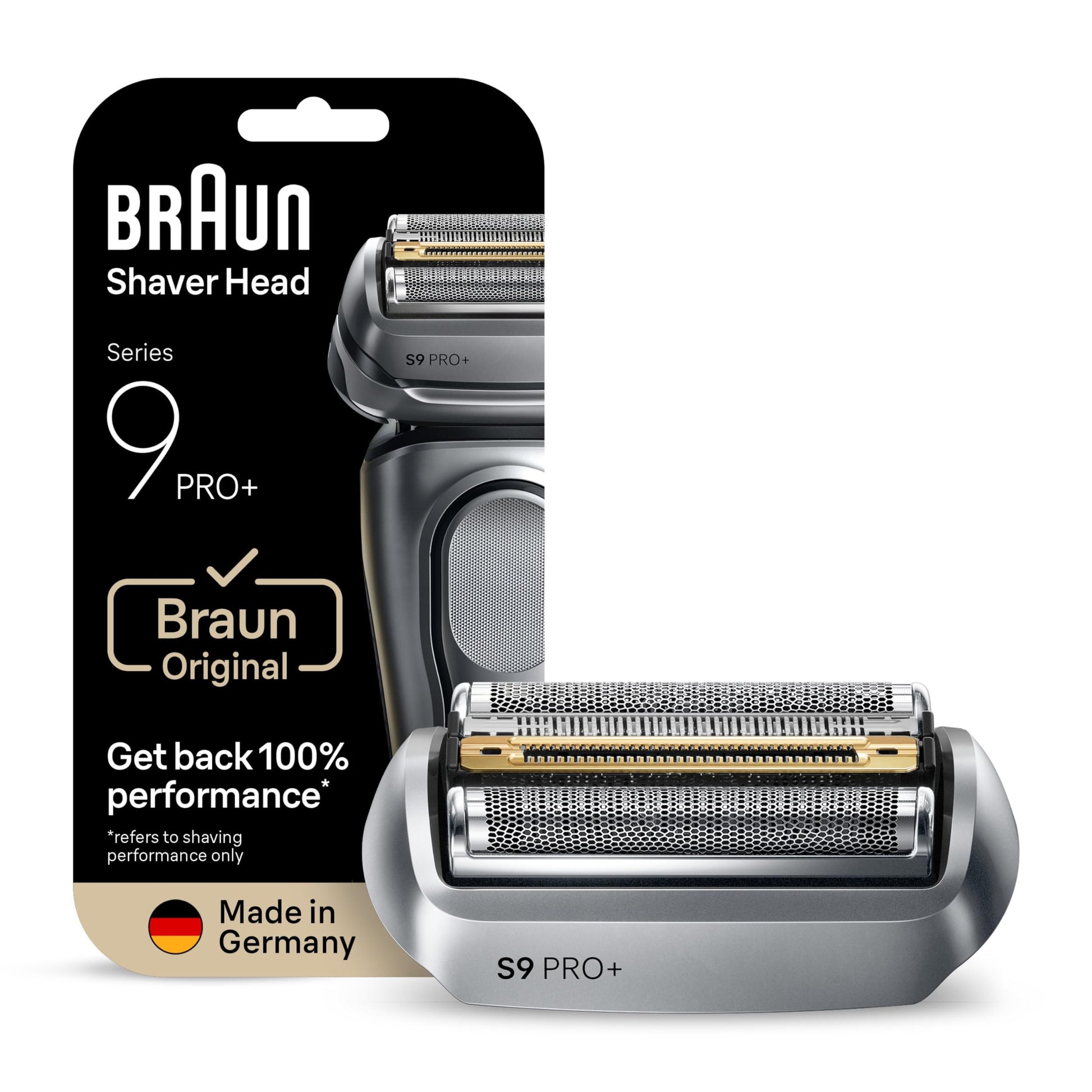 Braun Series 9 Replacement Head, Electric Razor Men, Original Replacement Head Series 9 96M, Silver - Available at All In One Marketplace Canada