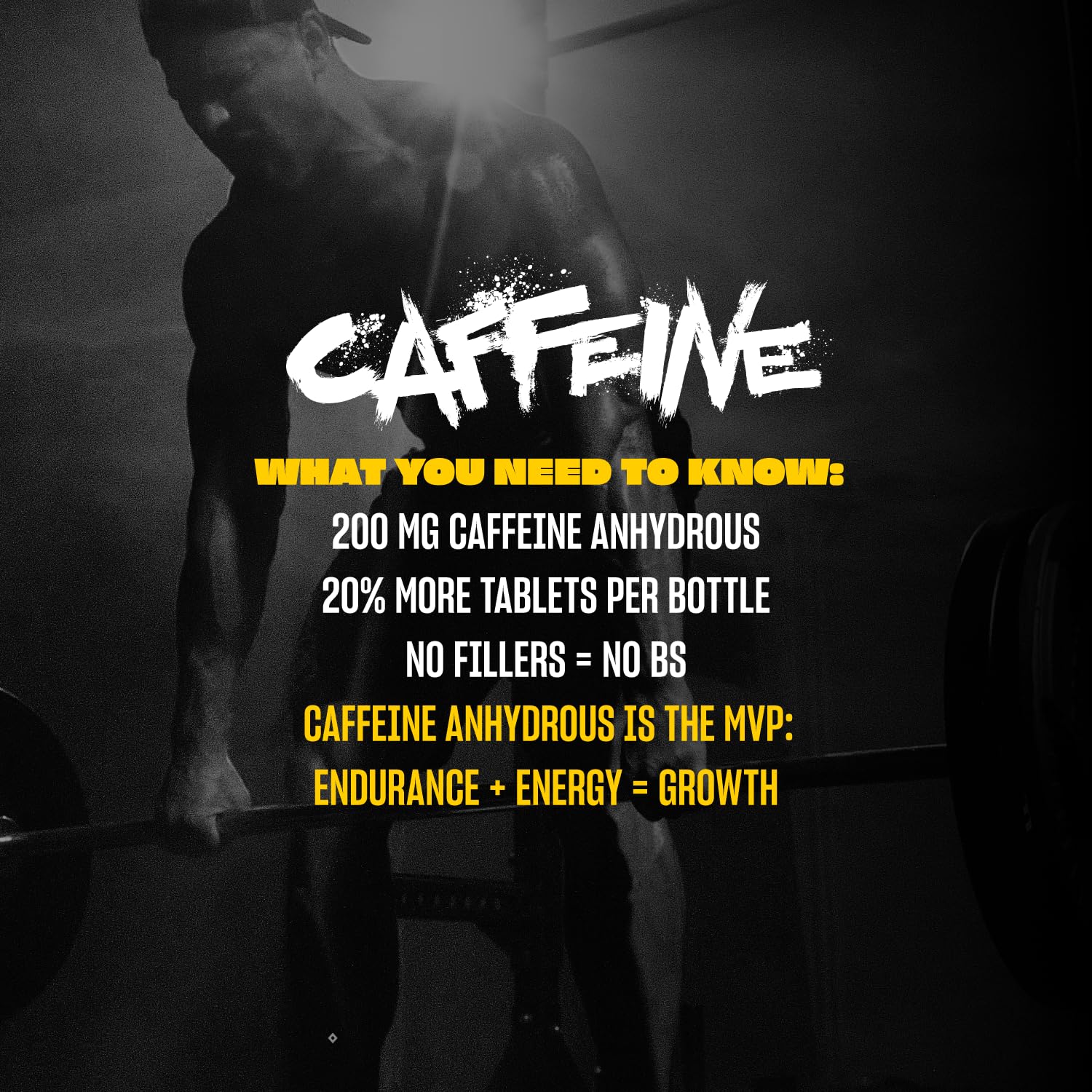 Mutant Caffeine - Maximum strength - 200mg caffeine equivalent - 240 tablets - Available at All In One Marketplace Canada