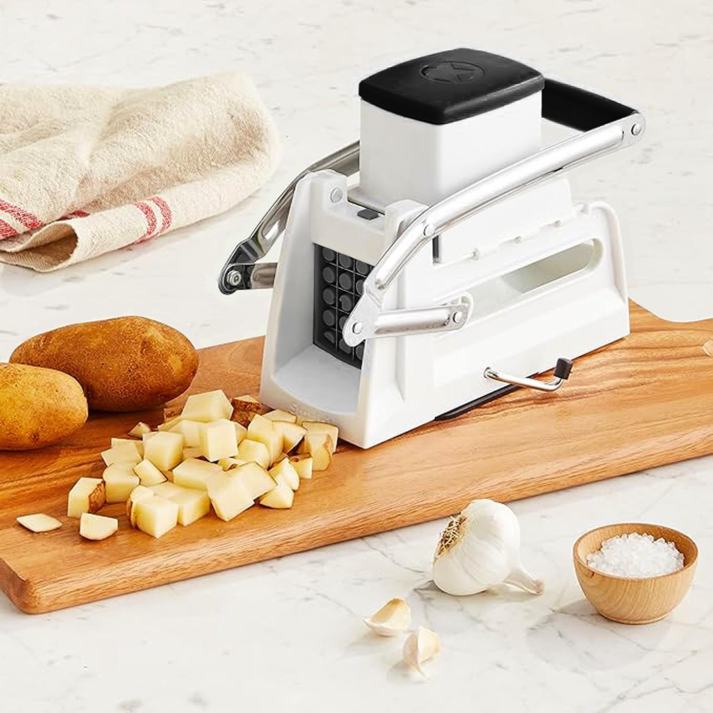 Starfrit Pro Fry Cutter & Cuber, 3-in-1 Potato & Vegetable Cutter Starfrit