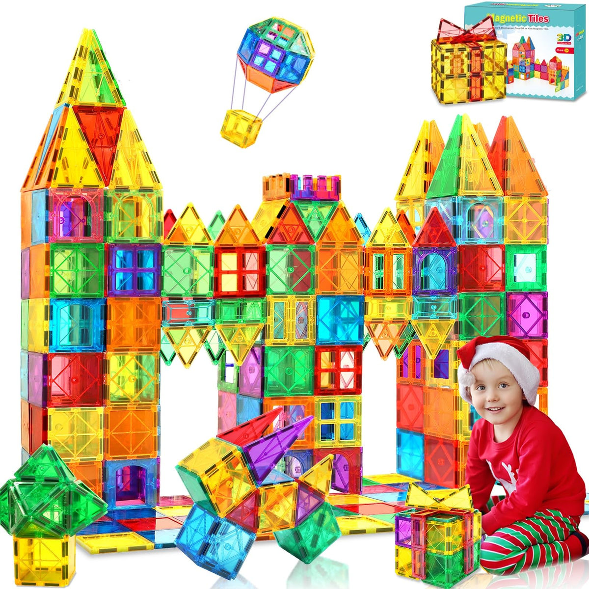 Landtaix Magnetic Tiles,100PCS Large Magnetic Blocks Toys for Kids Toddlers 🍁 All In One Marketplace Canada