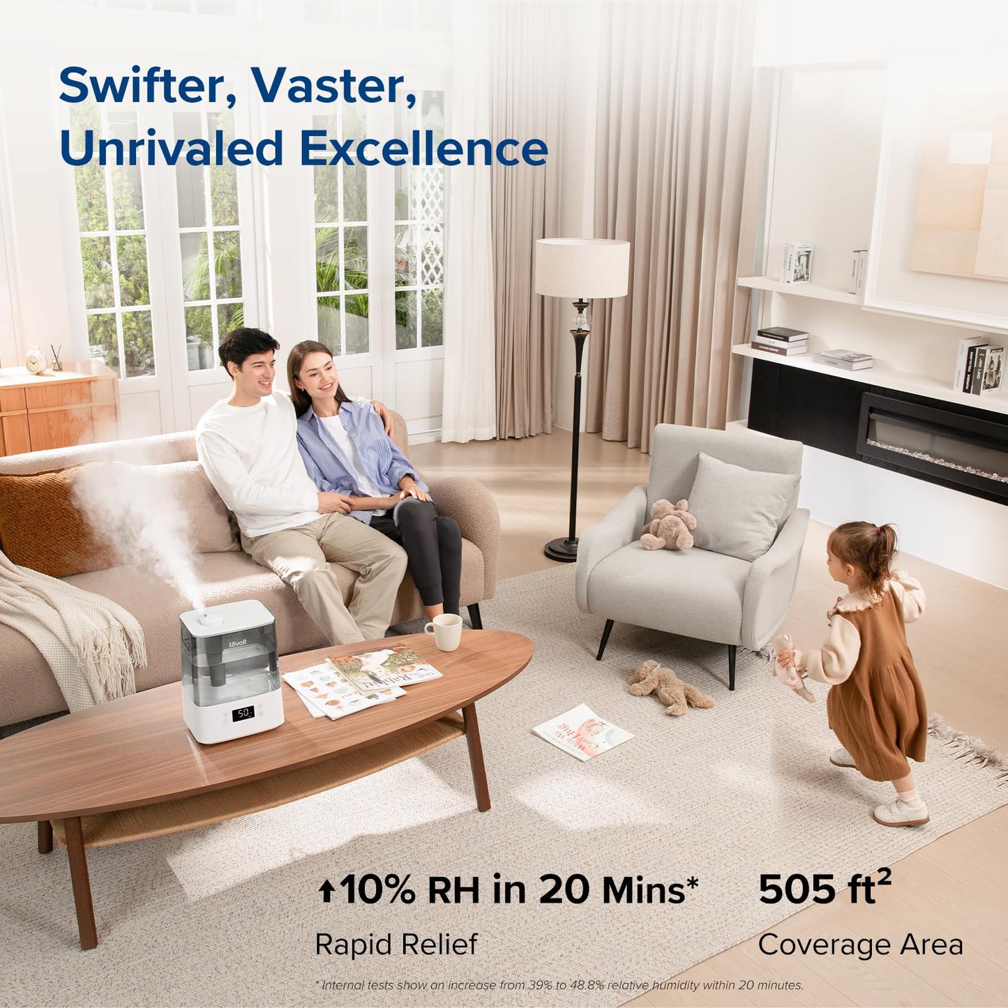 Levoit 6L Smart Humidifiers for Bedroom Large Room Home, Cool Mist Top Fill Levoit
