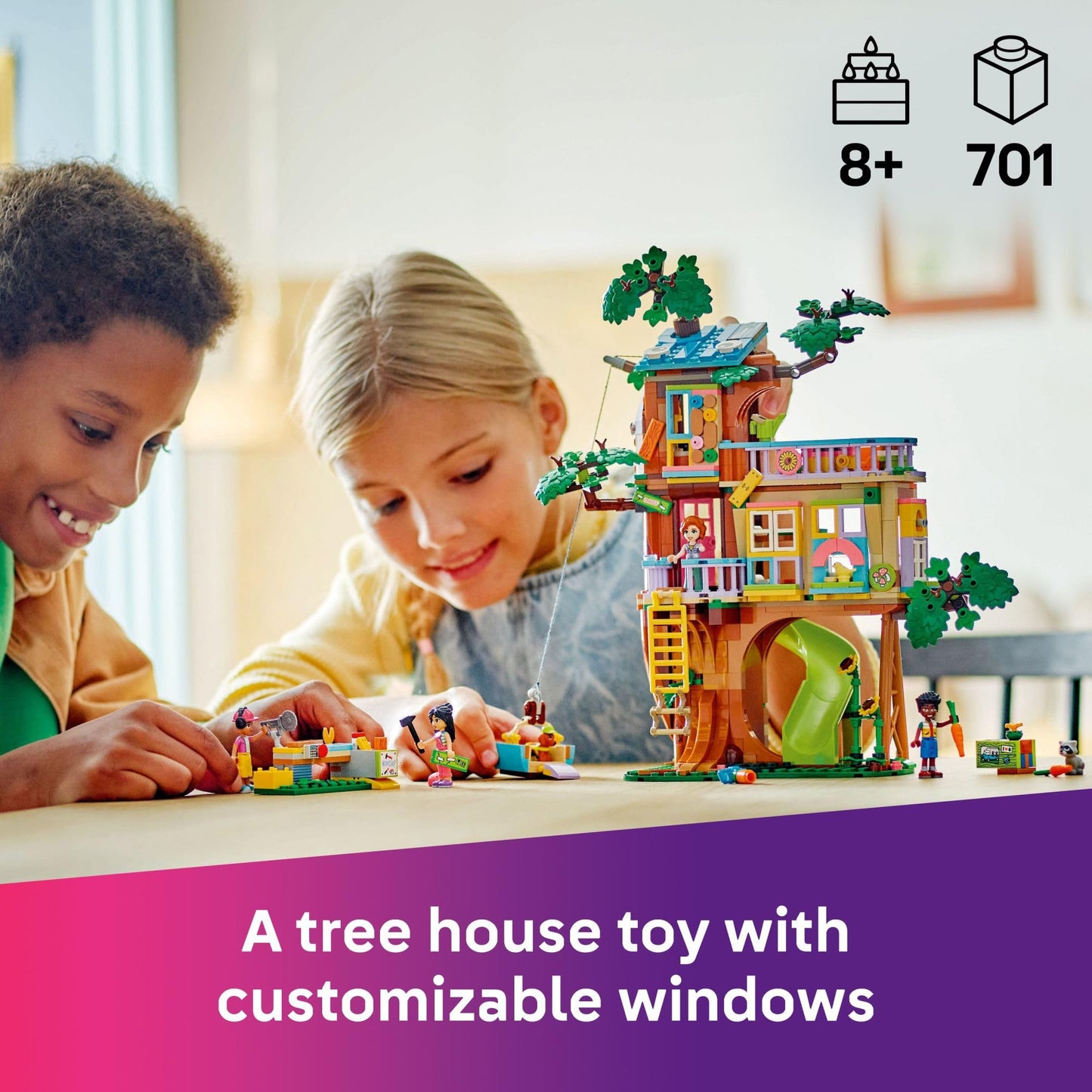 LEGO Friends Friendship Tree House Hangout - Building Toy Playset for Kids, Girls and Boys, Ages 8+ - Pretend Play Gift Idea for Birthdays - with 4 Minidolls and 2 Animal Figures - 42652 🍁 All In One Marketplace Canada