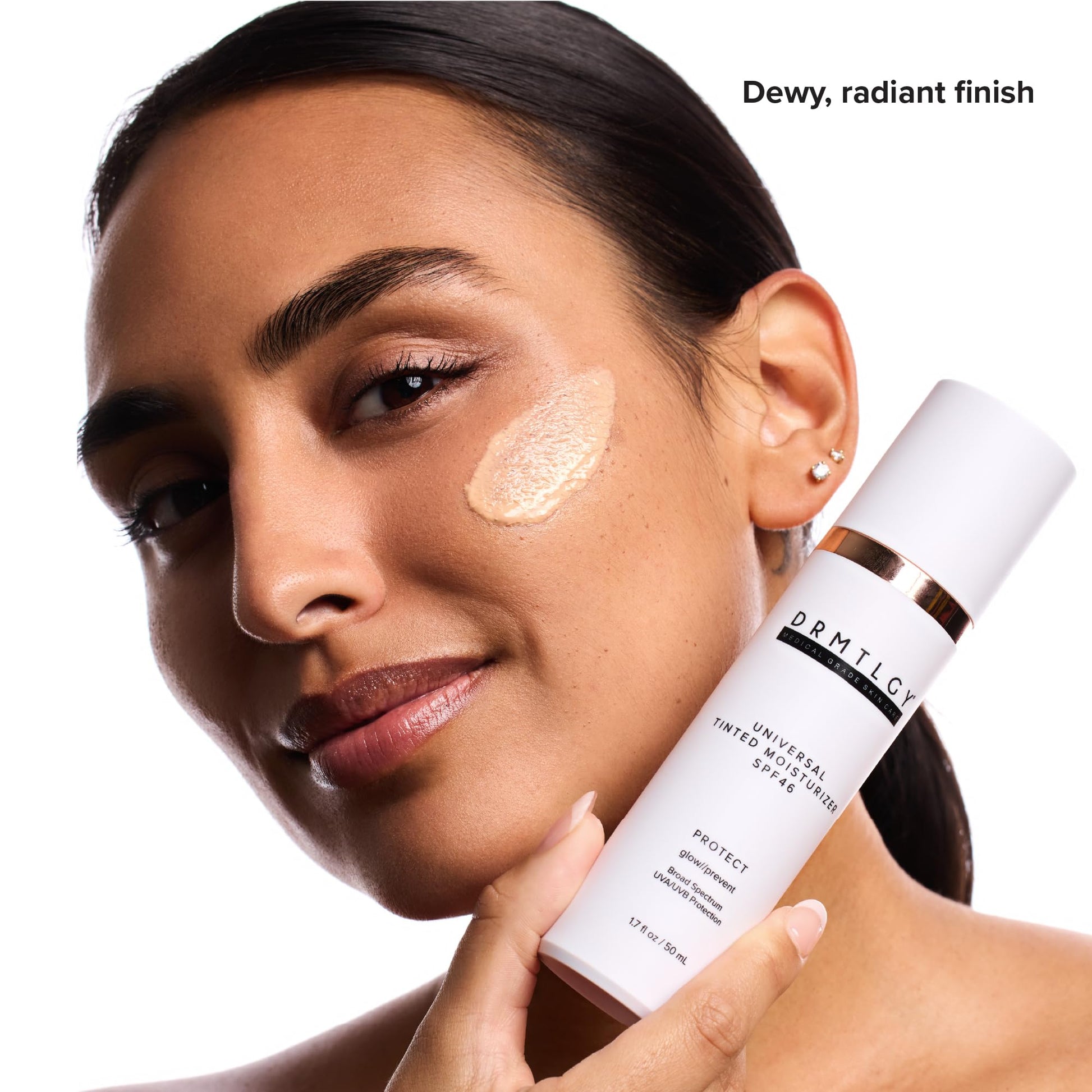 DRMTLGY Anti-Aging Tinted Moisturizer SPF 46 – Sheer Face Sunscreen & Lightweight Makeup with Broad Spectrum UV Protection – Hydrating Skin Care & Face Moisturizer – FSA HSA Eligible (1.7 oz) - Available at All In One Marketplace Canada
