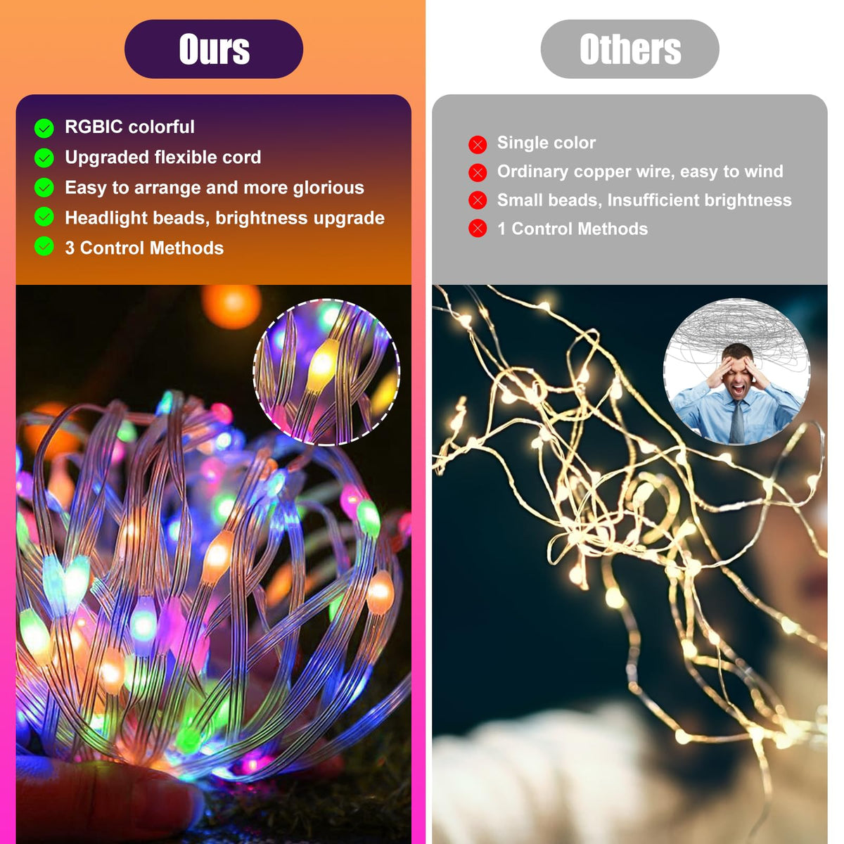 Electight Fairy Lights, 20M RGB Color Changing String Lights, Ultra Long 🍁 All In One Marketplace Canada