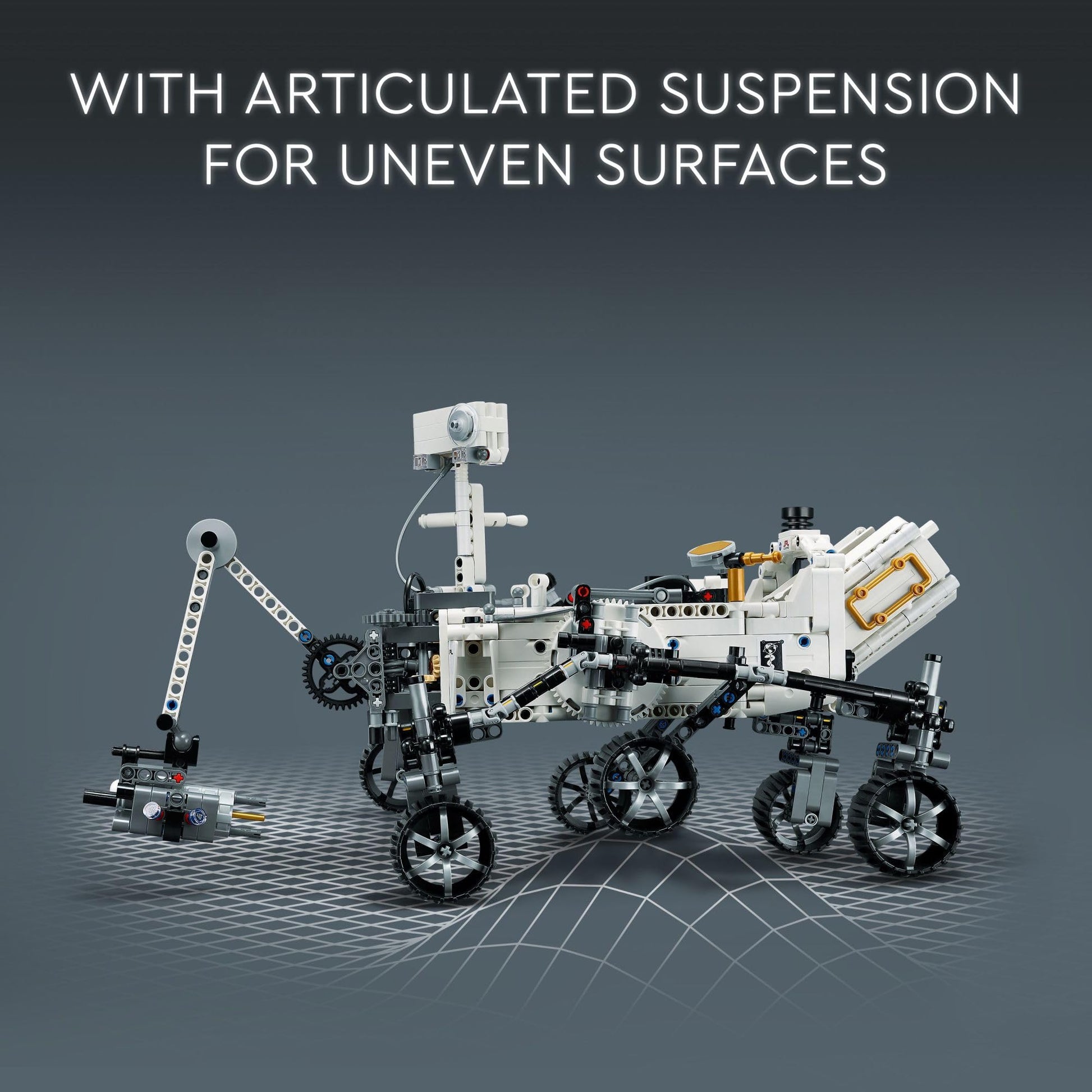 LEGO Technic NASA Mars Rover Perseverance Advanced Building Kit for Kids Ages 10 and Up, NASA Toy with Replica Ingenuity Helicopter, Gift for Kids Who Love Engineering and Science Projects, 42158 LEGO