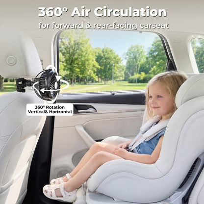 AMACOOL Battery Operated Stroller Fan Flexible Tripod Clip On Fan with 3 Speeds and Rotatable Handheld Personal Fans for Car Seat Crib Bike Treadmill