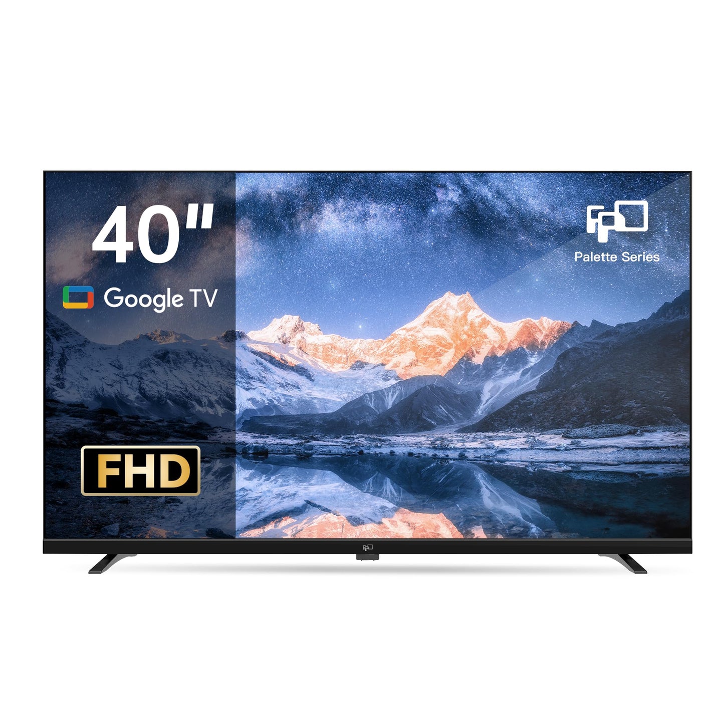 FPD 40-inch Smart TV, 1080p Full HD Google TV with Google Play Built-in Google Cast, HDR 10, Dolby Audio, Voice Remote, Stream Live Television (Palette-Series, CG40-P3)