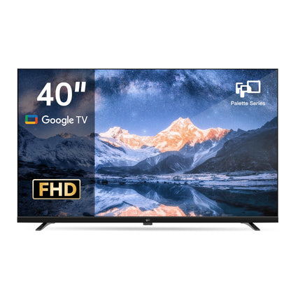 FPD 40-inch Smart TV, 1080p Full HD Google TV with Google Play Built-in Google Cast, HDR 10, Dolby Audio, Voice Remote, Stream Live Television (Palette-Series, CG40-P3)