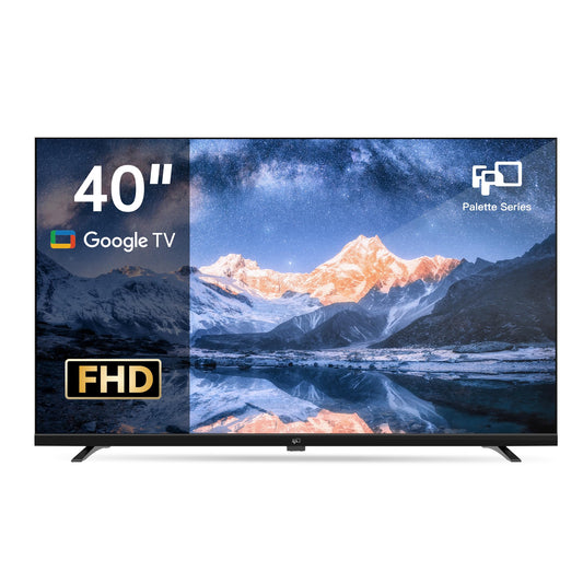 FPD 40-inch Smart TV, 1080p Full HD Google TV with Google Play Built-in Google Cast, HDR 10, Dolby Audio, Voice Remote, Stream Live Television (Palette-Series, CG40-P3)