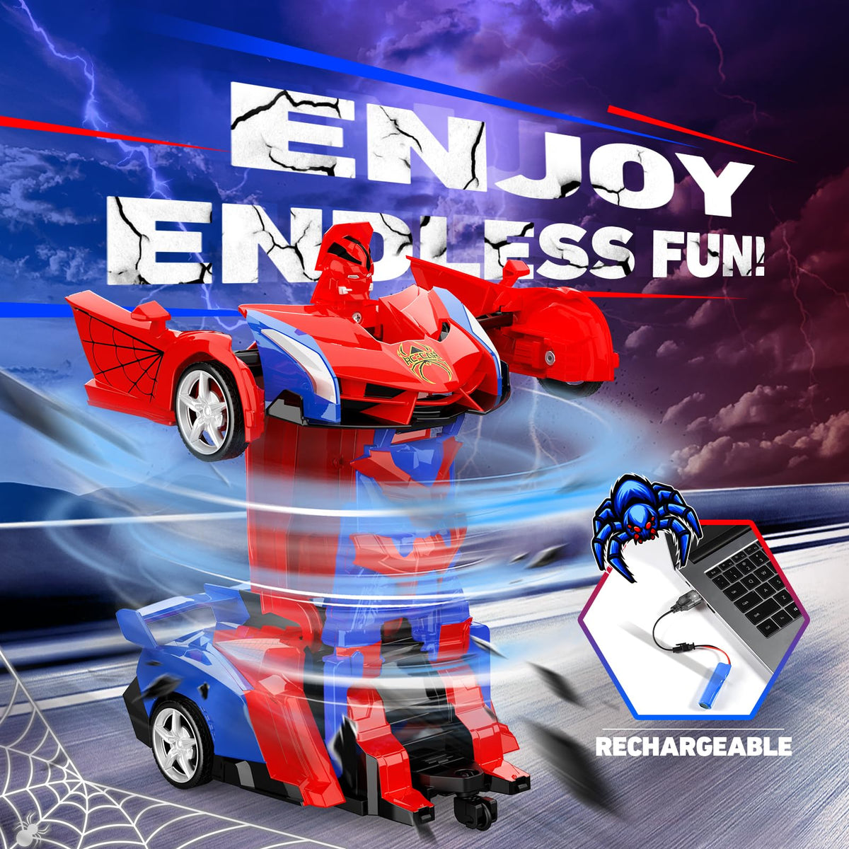 Remote Control Cars for Kids, vicia Transform Robot Toys for 3-10 Year Old Boys RC Car 3 4 5 6 7 8 Year Old Boy Gifts Christmas Birthday Gifts for Boys 🍁 All In One Marketplace Canada
