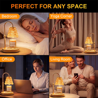 YiaMia Candle Warmer Lamp - Timer & Dimmable Light 🍁 All In One Marketplace Canada