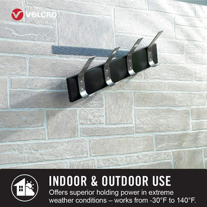 VELCRO Brand Extreme Outdoor Mounting Tape | 20Ft x 1 In, Holds 15 lbs | Strong Heavy Duty Stick on Adhesive | Mount on Brick, Concrete for Hanging, 30702 VELCRO