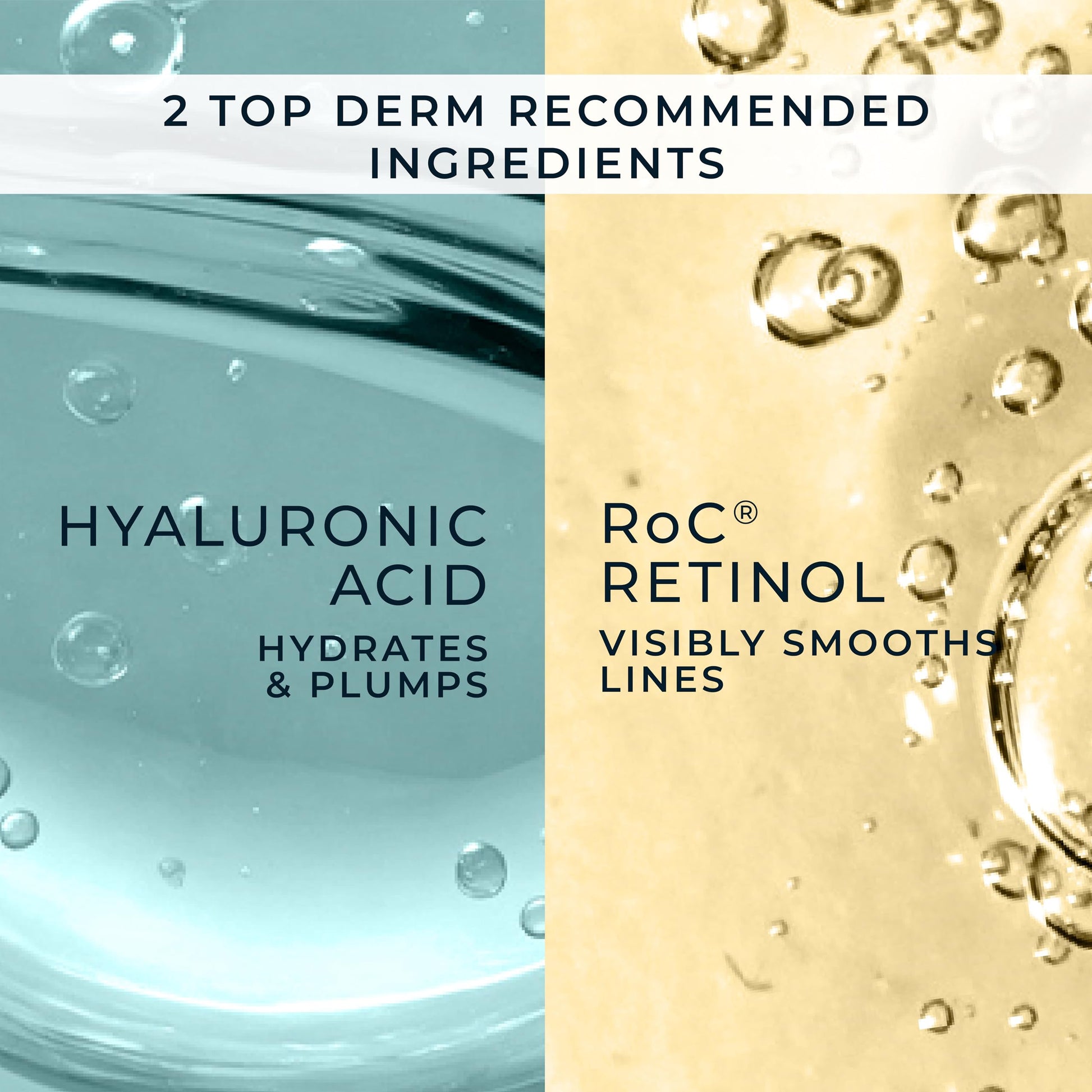 RoC Retinol Correxion Max Daily Hydration Anti-Aging Face Moisturizer with Hyaluronic Acid, Oil Free Skin Care Cream for Fine Lines, Dark Spots, Post-Acne Scars, 50ml, with Retinol Eye Cream Packette RoC