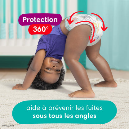 Pampers Diapers - Cruisers 360 degrees - Size 6, up to 100% Leakproof Fit, Designed for Active Babies, Pull On Diaper, EZ Off Tabs Designed for Easy Changes, 1 Pack (Count of 104)