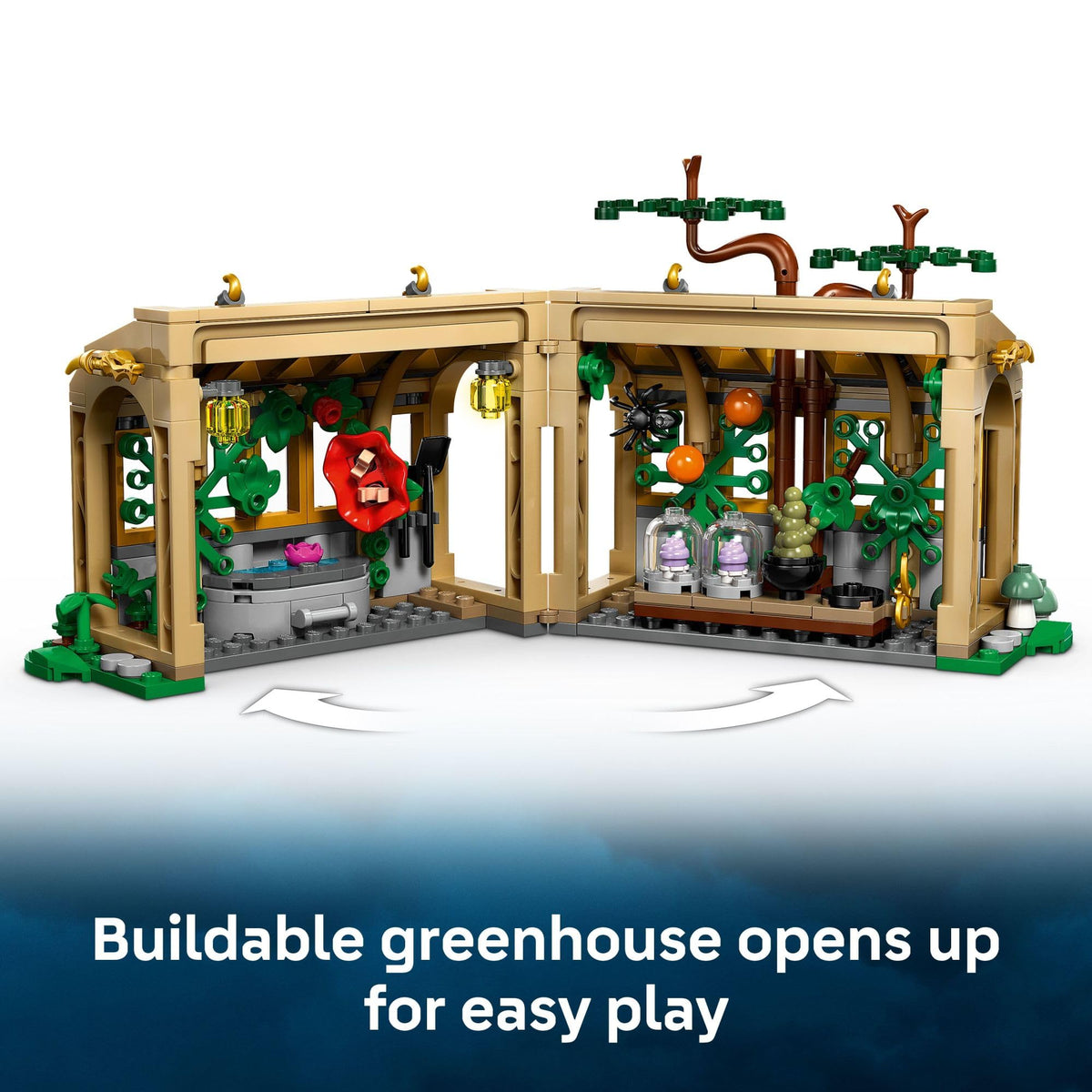 LEGO Harry Potter Hogwarts Castle: Herbology Class Kids Toy - Building and Learning Toy for Pretend Play - Harry Potter Collectible for Boys and Girls, Ages 8+ - Birthday Gift Idea - 76445
