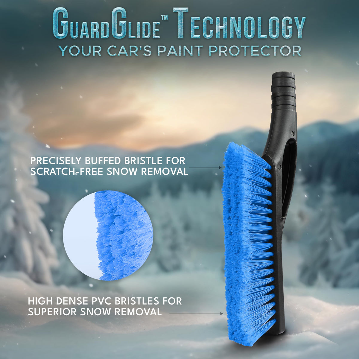 EcoNour 27" Ice Scraper & Snow Brush for Car Windshield Cleaning - Blue 🍁 All In One Marketplace Canada