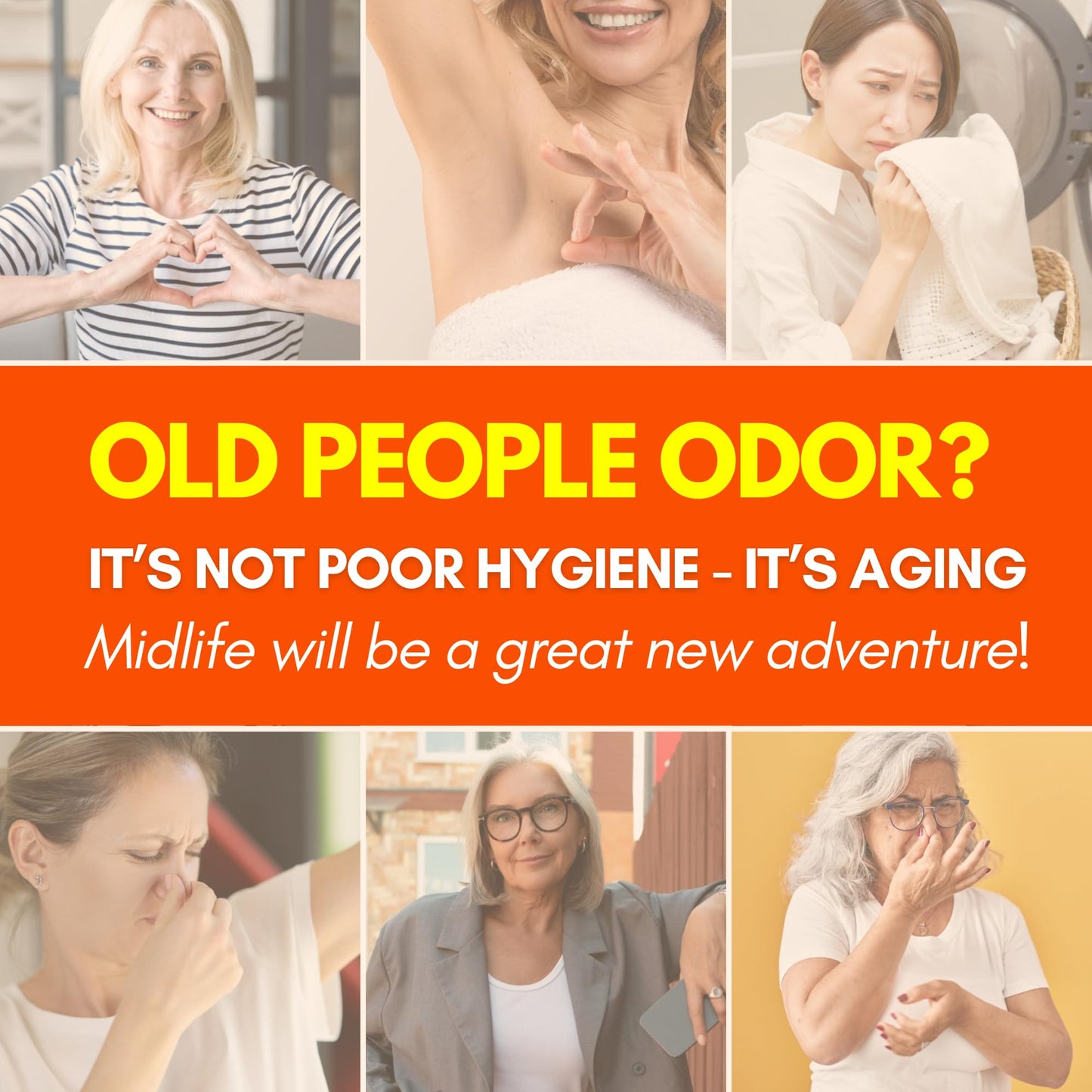 Muun Persimmon Soap (Pack 3) For Old People Smell, Aging Odor - Japanese Deodorant Soap, Deodorizing Body Wash, Smooth Deeply Cleansing - Body Odor Eliminator for Women & Men - Available at All In One Marketplace Canada