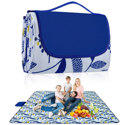 Habaylin Picnic Blanket Large, 79"X79" Waterproof Extra Large Beach Blanket, Foldable Picnic Blanket for Hiking, Party, Camping on Grass Sandproof Handy Picnic Mat - Available at All In One Marketplace Canada