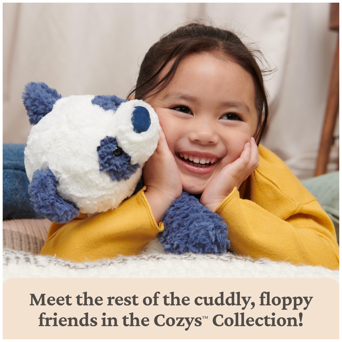 GUND Cozys Collection Cow, Stuffed Animal for Ages 0 and Up, Spring Decor Plush Toy, Cream/Blue, 10” 🍁 All In One Marketplace Canada