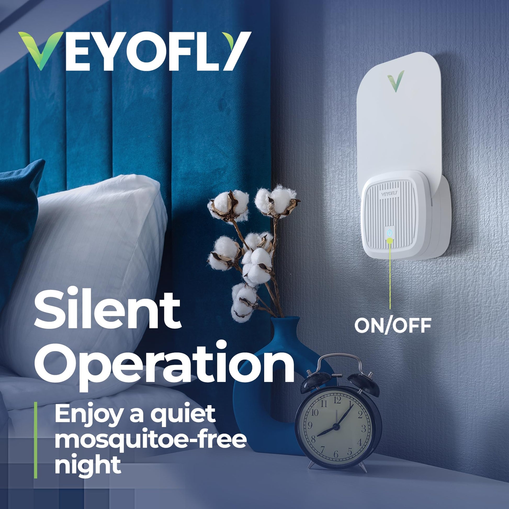VEYOFLY Fruit Fly Traps for Indoors (1 Device + 2 Refills), Gnat Trap Indoor Plug in, Bug Traps, Flying Insect Trap, Gnat Traps for House Indoors, Fly Trap Indoor for Home Bug Light, Gnats Catcher