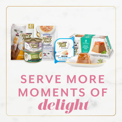 Fancy Feast Gems Wet Cat Food, Mousse Pâté with Salmon 57g (2 Pack x 8)