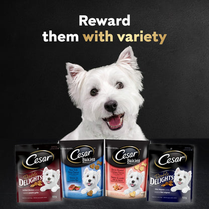 CESAR Double Delights Adult Dog Treats, 150g (10 pack) Cesar