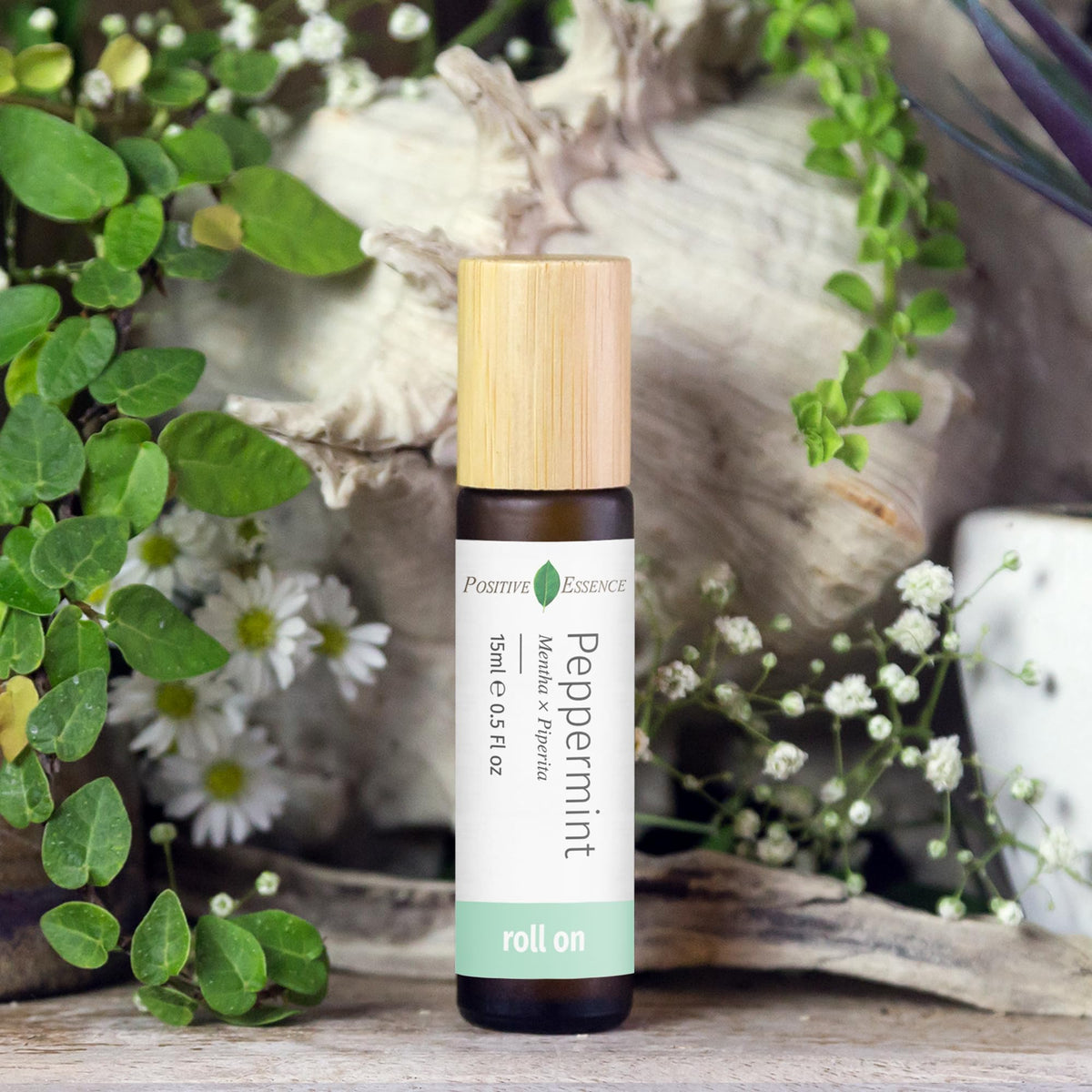 Peppermint Essential Oil Roll-On, Pre-Diluted with Jojoba Oil, 15 mL 🍁 All In One Marketplace Canada
