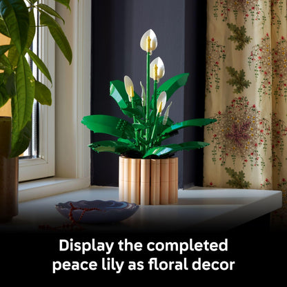 LEGO Botanicals Peace Lily Flower Building Set for Adults - DIY Bedroom, Book Shelf & Office Decor for Women & Men, Ages 18+ - Artificial Flowers Crafting Kit - Gift Idea for Birthdays - 11504 🍁 All In One Marketplace Canada