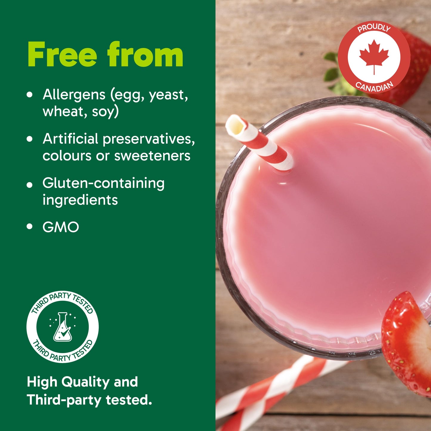 Organika All-in-One Strawberry Shortcake Protein Powder with 20g Protein,15 Vitamins & Minerals from Real Fruits & Veggies,5 Billion CFU Probiotics,4g Prebiotic Fiber, Digestive Enzymes,1g Sugar- 640g Organika