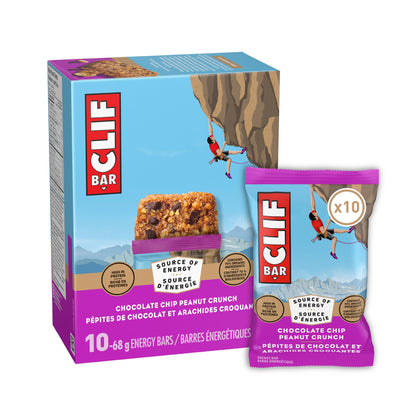 Clif Bar, Energy Bars, Chocolate Chip Peanut Crunch, 680 g (Pack of 10) 🍁 All In One Marketplace Canada