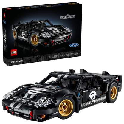 LEGO Technic 1966 Ford GT40 MKII Race Car Building Set for Adults - Collectible Car Toy W/Realistic Functions & Features for Adult Sports Car Fans, Ages 18+ - Gift Idea for Birthdays - 42223 - Available at All In One Marketplace Canada
