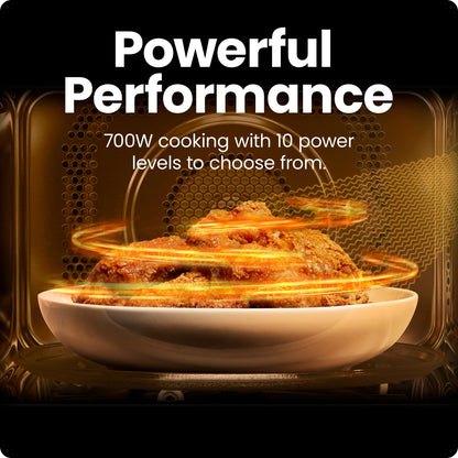 Chefman Countertop Microwave Oven 0.7 Cu. Ft. Digital Stainless Steel Microwave 700 Watts with 6 Auto Menus, 10 Power Levels, Eco Mode, Memory, Mute Function, Child Safety Lock, Easy Clean Chefman