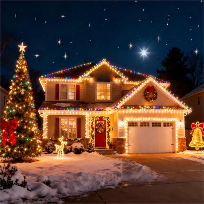 Joomer Color Changing Christmas Lights, 100FT 300LED Plugin Connectable 🍁 All In One Marketplace Canada