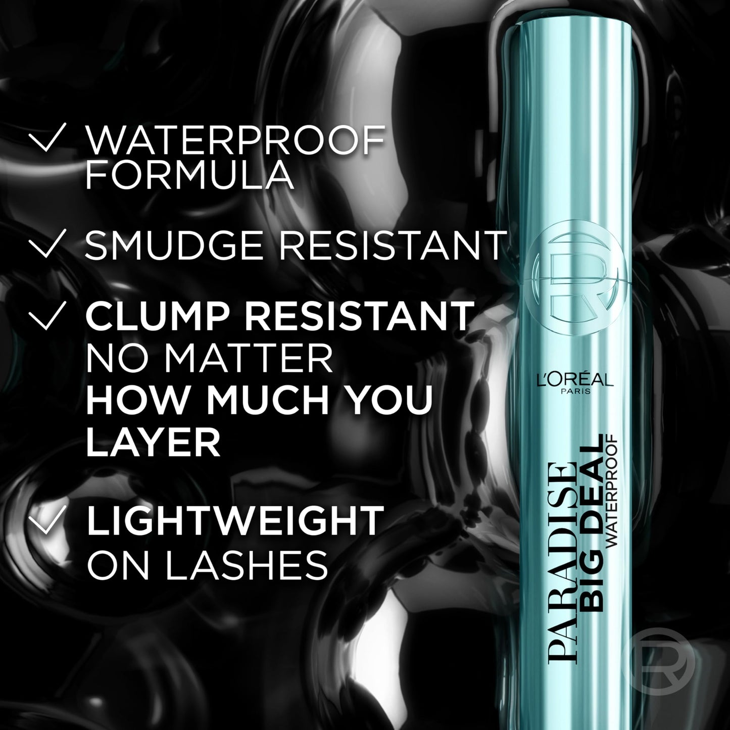 L'Oréal Paris Paradise Big Deal Volumizing Mascara, Buildable & Lengthening Mascara, No Clumps, Lightweight, Black Waterproof 10.9 ml L'Oreal Paris