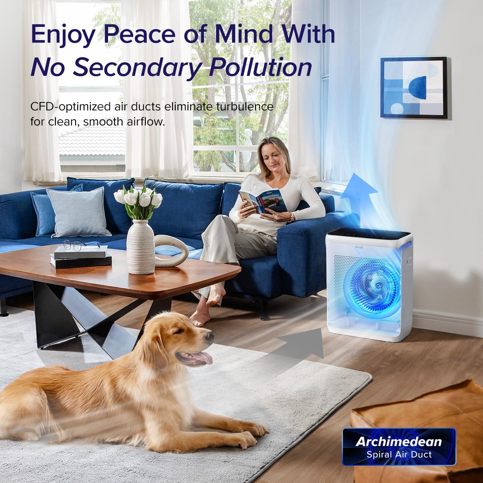 Levoit Air Purifiers for Large Room Home Up to 1875 ft² with Washable Filter, AHAM VERIFIED, Smart Control, HEPA Sleep Mode, Auto Mode, Removes Allergies, Pet Hairs, Smoke, Dust, Odors, Vital 200S-P - Available at All In One Marketplace Canada
