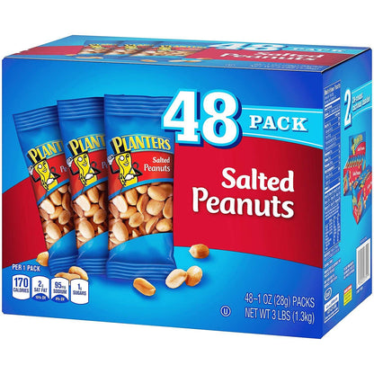 Planters Salted Peanuts - 48 Individual 1 oz. Bags