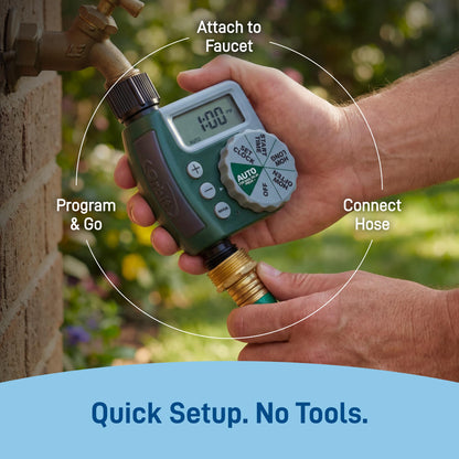 Orbit 62061Z 1-Outlet Programmable Digital Hose Watering Timer - Available at All In One Marketplace Canada