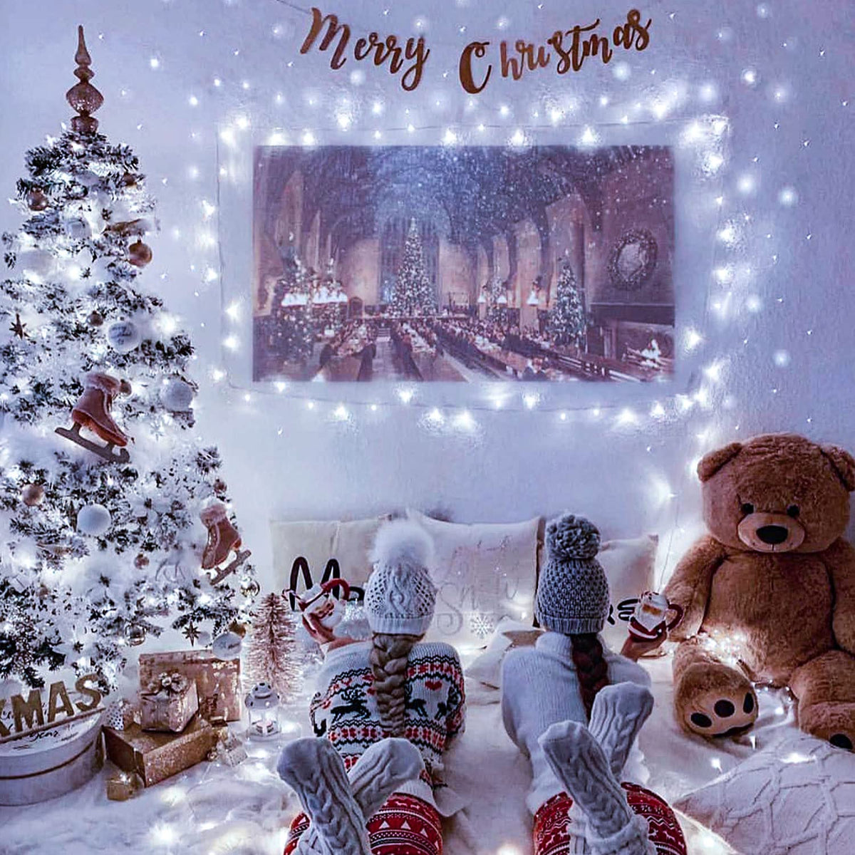 JMEXSUSS 168FT 600 LED White Christmas Lights Outdoor Waterproof with Remote Indoor Christmas String Lights Cool White Christmas Tree Lights Plug in for Room Wedding Holiday Christmas Decorations 🍁 All In One Marketplace Canada
