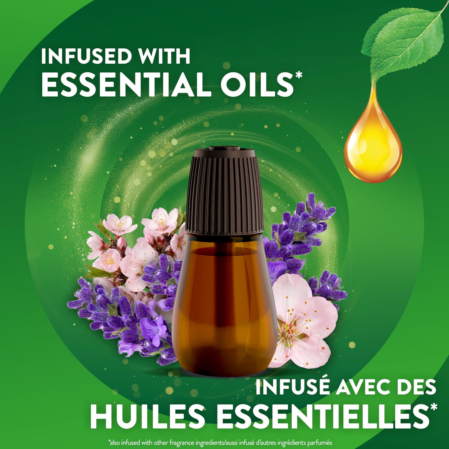 Air Wick Essential Mist Refill – Air Freshener Infused with Essential Oils, Easy Change Refill for Cordless Diffuser – 3 Count – Lavender & Almond Blossom Scent - Available at All In One Marketplace Canada