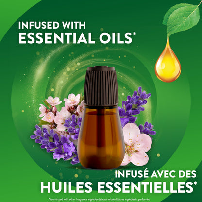 Air Wick Essential Mist Refill – Air Freshener Infused with Essential Oils, Easy Change Refill for Cordless Diffuser – 3 Count – Lavender & Almond Blossom Scent - Available at All In One Marketplace Canada