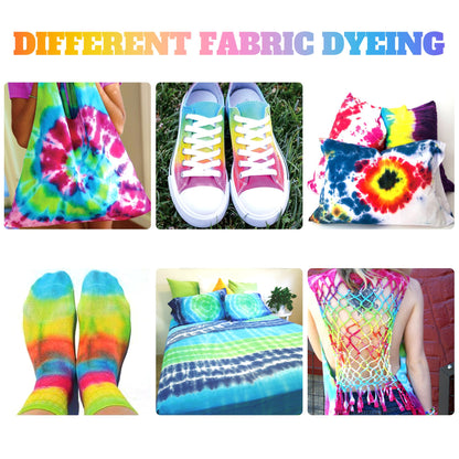 Tie Dye Kit, Tie Dye Set for Kids, 12 Vibrant Colors Pre-Filled Tye Dye Bottles, Non Toxic Permanent Fabric Dye Art Set, Easy DIY Fabric Art - Create Fun - Available at All In One Marketplace Canada
