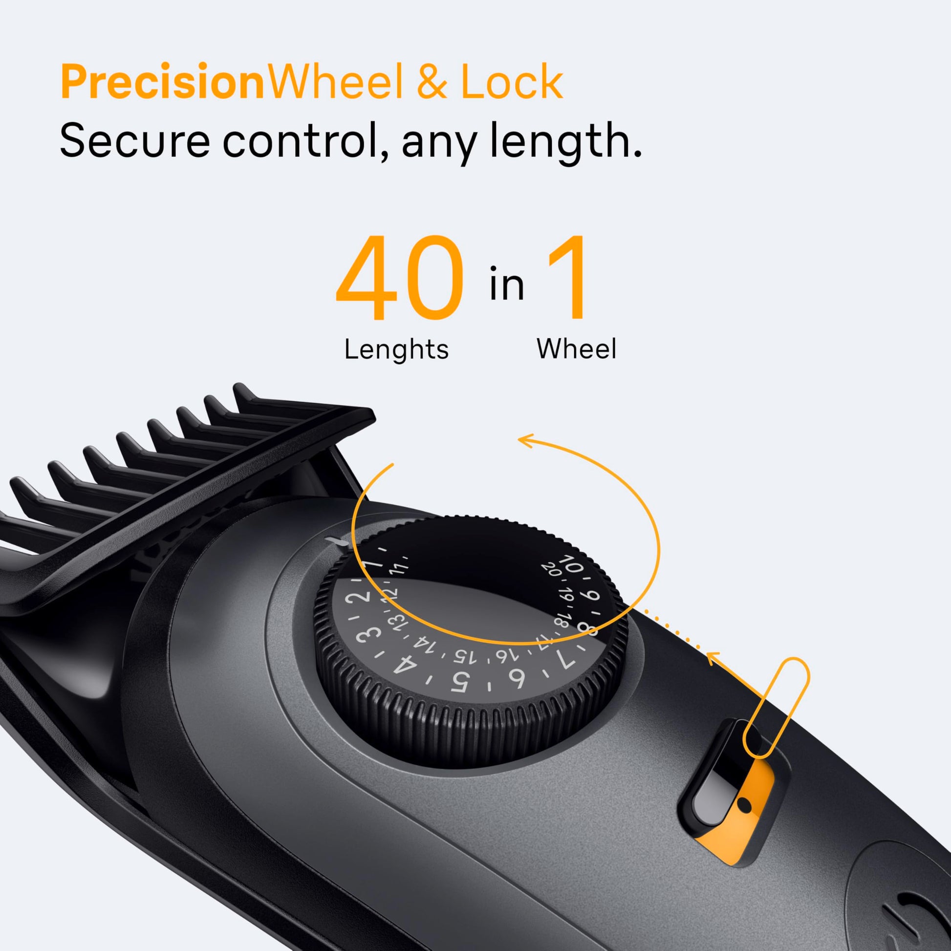 Braun All-in-One Series 5 Trimmer Kit, 40 Lengths, Ultra Sharp Blade, AIO 5510, Moonstone Grey - Available at All In One Marketplace Canada