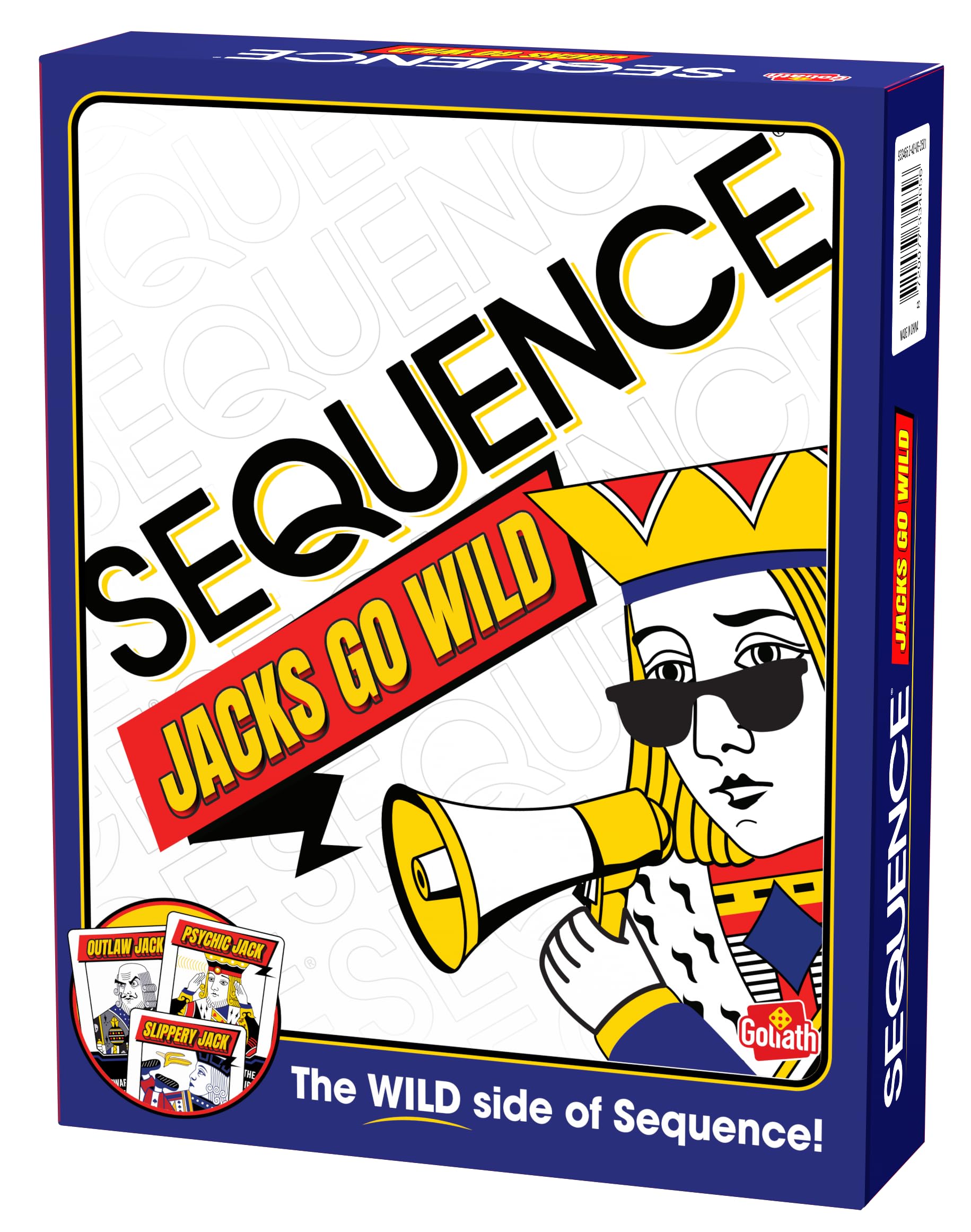 Goliath Sequence Jacks Go Wild! | Strategy Board Game Includes Additional Wild Jacks Cards | 2-12 Players, Ages 7+ Goliath