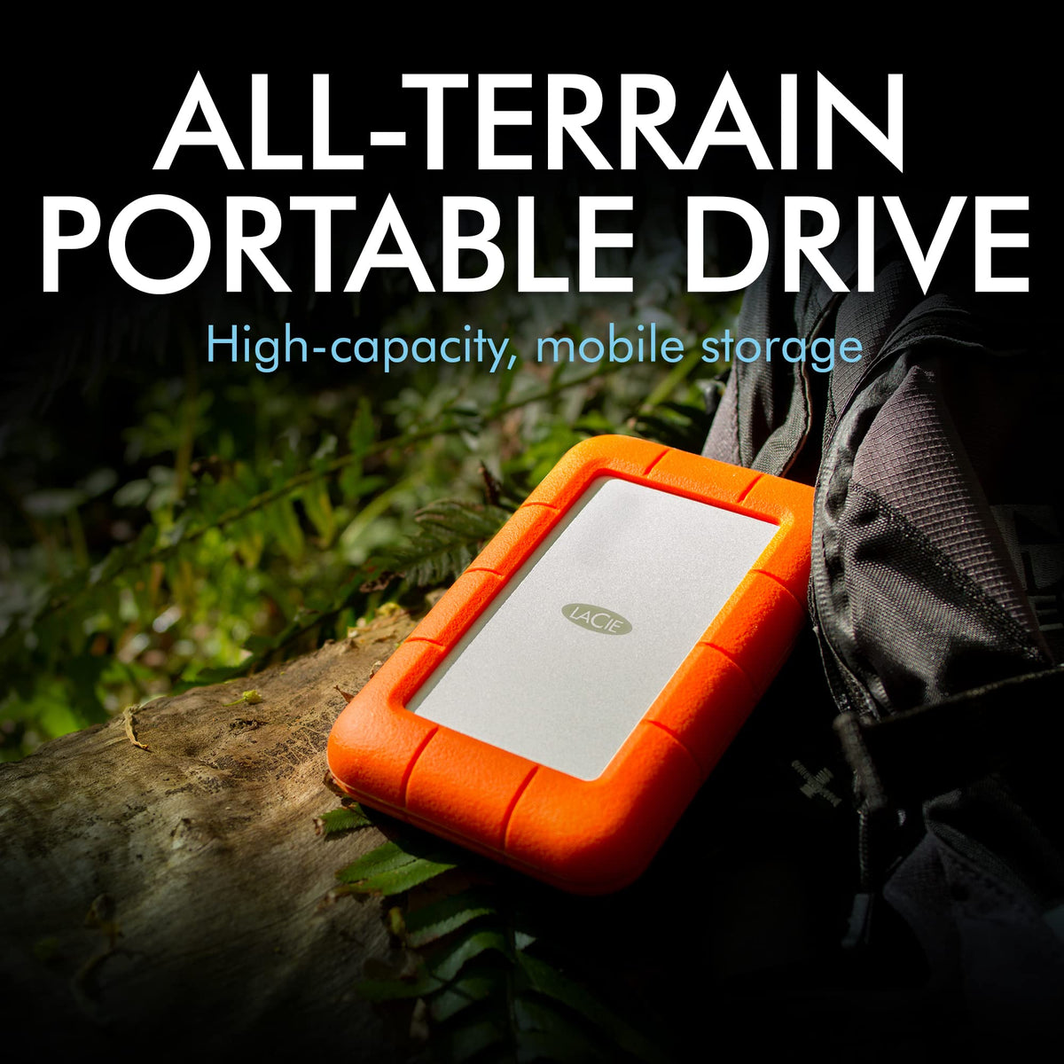 LaCie Rugged USB-C 4TB External Hard Drive Portable HDD – USB 3.0, Drop Shock Dust Rain Resistant Shuttle Drive, for Mac and PC Computer Desktop Workstation Laptop, 1 Month Adobe CC (STFR4000800)
