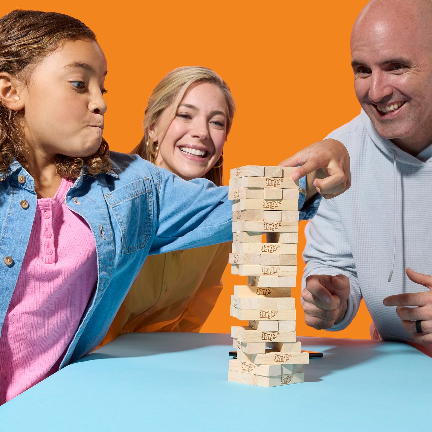 Jenga Official Hasbro Games | Digital Die for 6 More Ways to Play | Original Wood Block Game | Stacking Tower | Ages 6+ | 1+ Players | Party Games