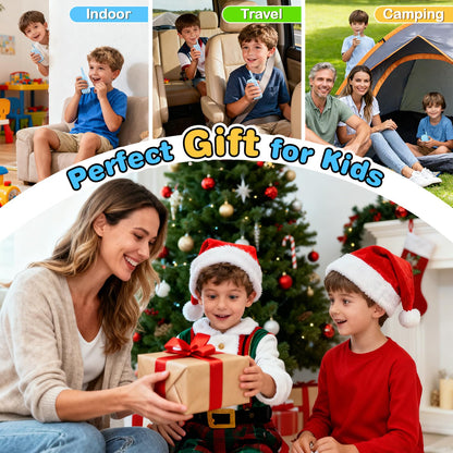 Video Walkie Talkies for Kids, 2 Pack Facetime Walkie Talkies with HD Camera & Voice Changer for Boys Girls for Family Games, Indoor, Outside, Hiking Christmas Birthday Toys Gift Ages 3-12 (Blue) 🍁 All In One Marketplace Canada