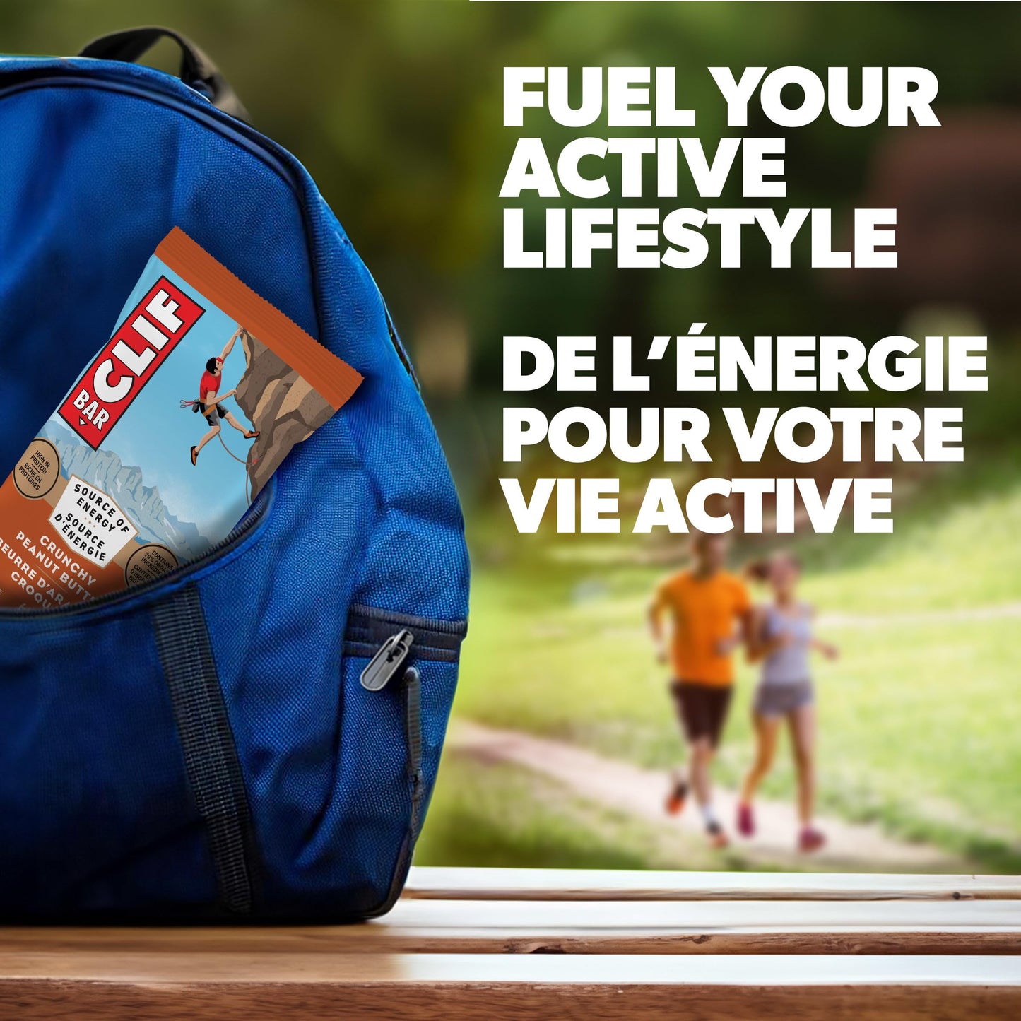 CLIF BAR Energy Bars, Crunchy Peanut Butter, Granola Bar, High in Protein, Contains 70% Organic Ingredients, 1.02 kg (Pack of 15) - Available at All In One Marketplace Canada