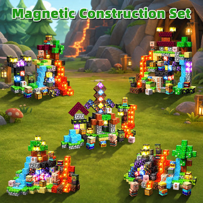 150PCS Light Up Magnetic Blocks, Building Cube Set Birthday Gifts for Kids 🍁 All In One Marketplace Canada