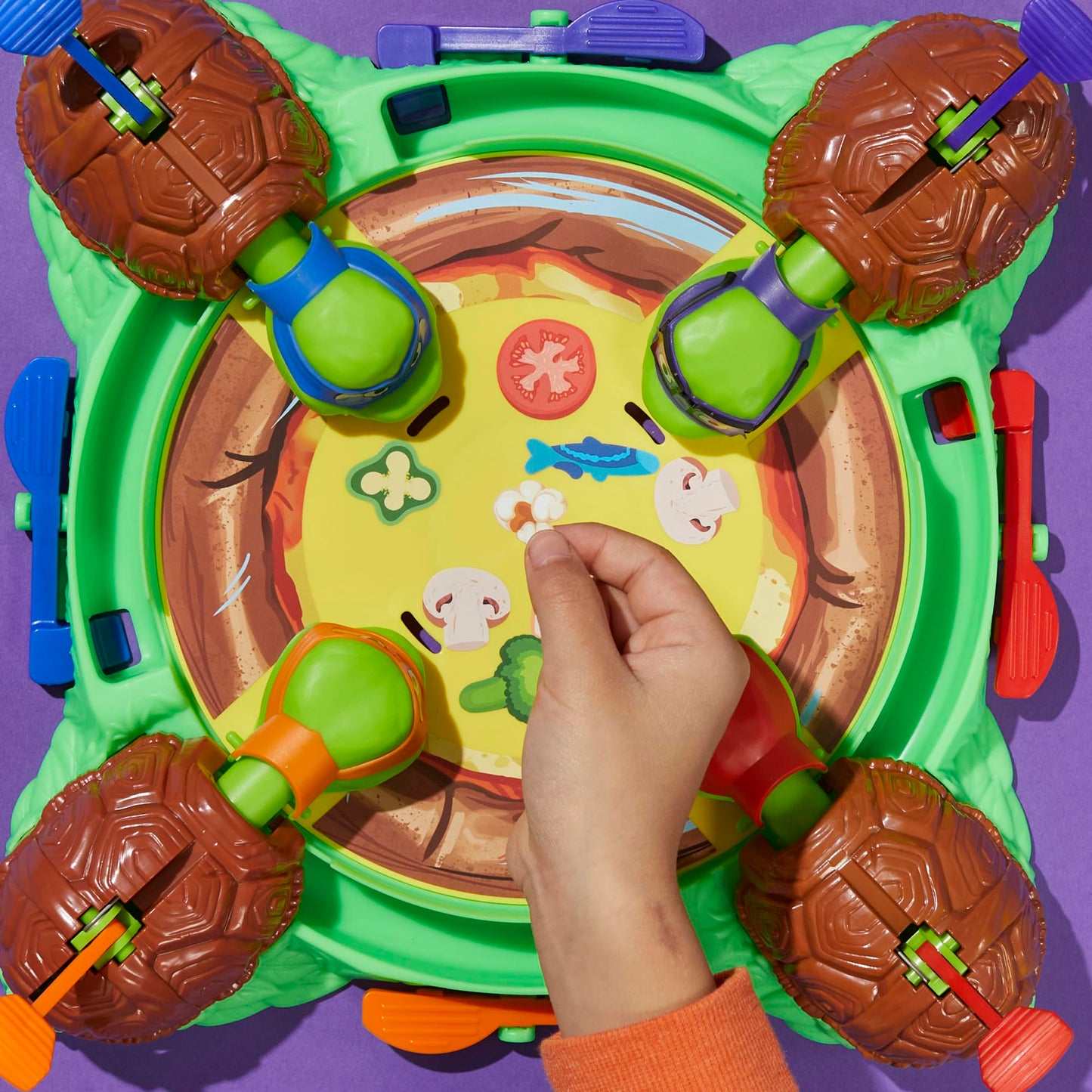 Hungry Hungry Hippos: Teenage Mutant Ninja Turtles Edition Game | Ages 4 and Up | 2 to 4 Players | Kids Board Games | Gifts for Preschoolers (Amazon Exclusive) Hasbro Gaming